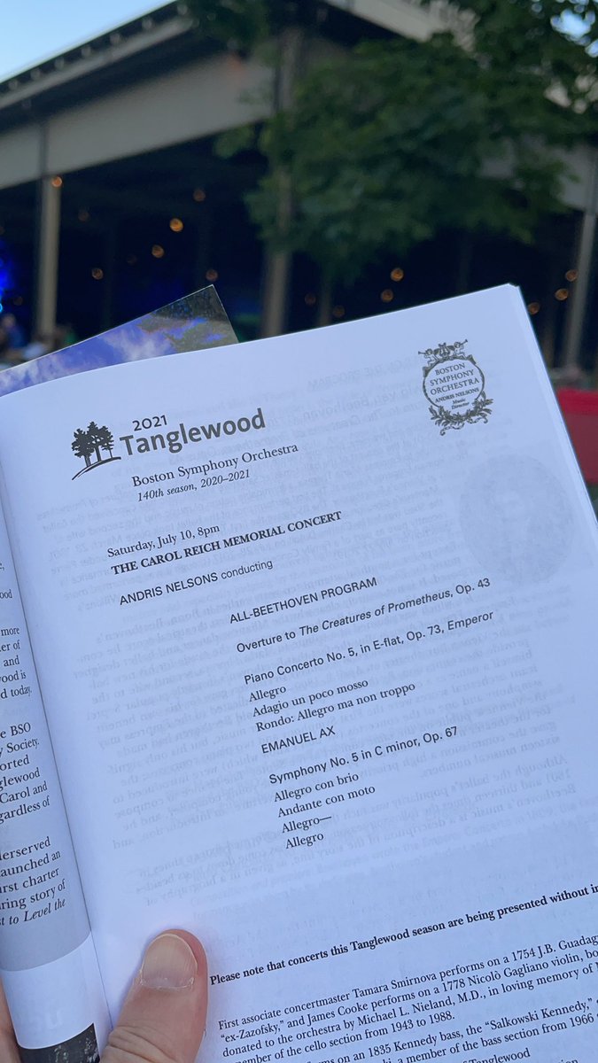 djbases's tweet photo. Life is returning. #tanglewood21 the clapping for the music and the standing ovations for the return of one of life’s pleasures. May we keep the momentum going. https://t.co/mPpRVwOUDK