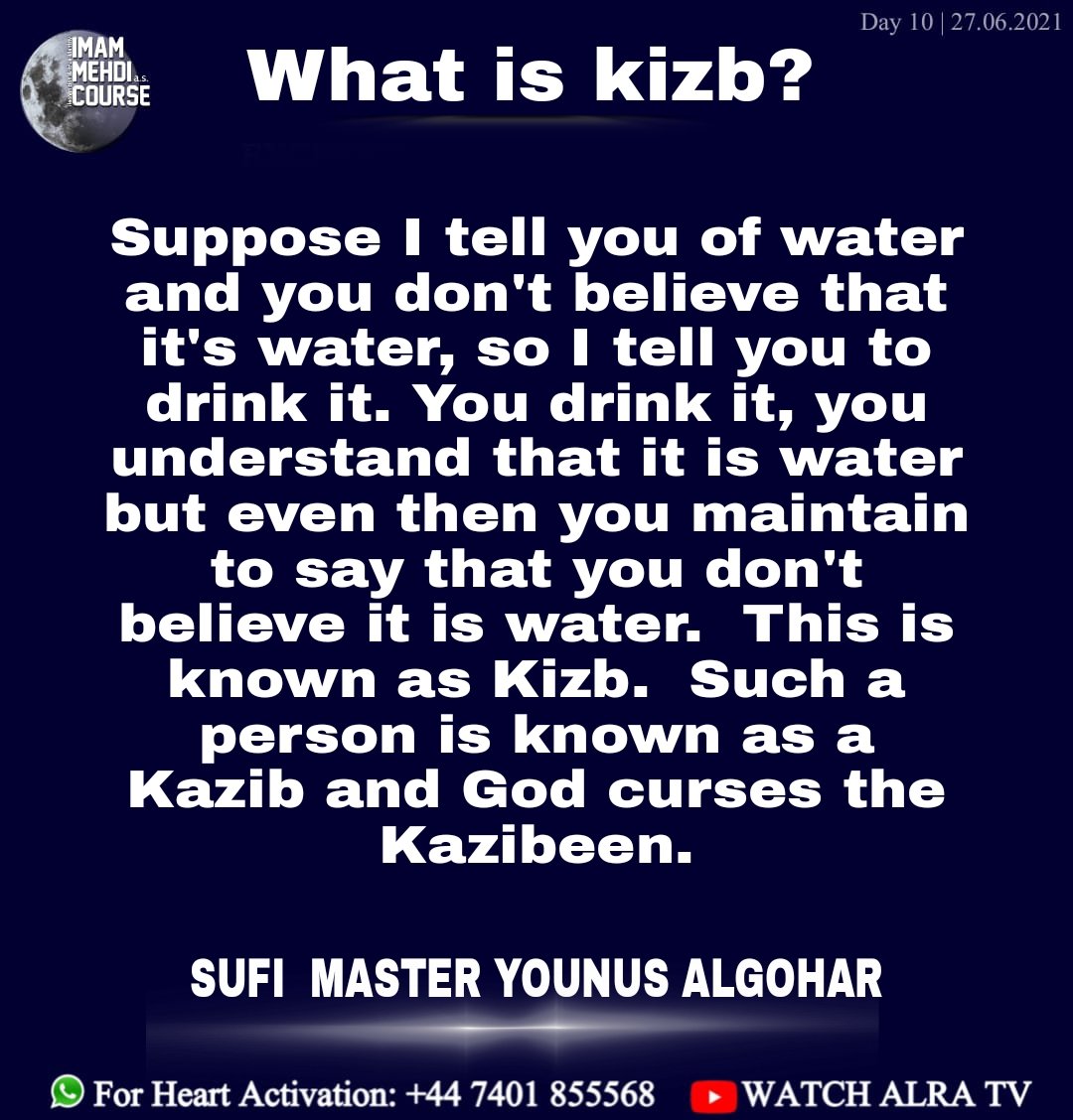 arshad_farhan's tweet photo. What is Kizb ?
#ALRATV #spiritual #master #YounusAlGohar #Imam #Mehdi #GoharShahi #sufism #SpiritualKnowledge #kizb #god #love #jesus #faith #bible #believe #peace #jesuschrist #pray #hope #godislove #prayer #blessed #holyspirit #Amen #truth #gospel #spirituality #grace #worship https://t.co/jXju5OXBVT