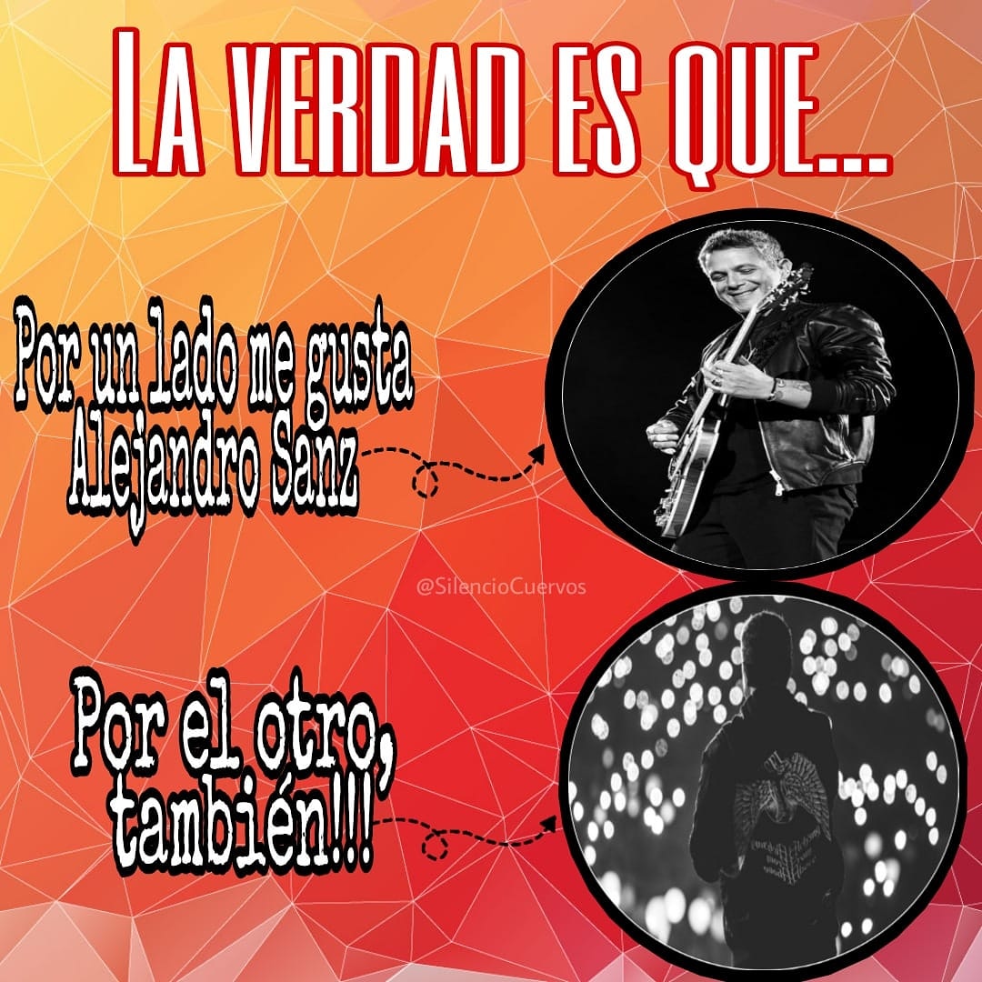espeordiz's tweet photo. Esa es nuestra verdad @AlejandroSanz nos gustas desde todos los ángulos posibles 😁 @SilencioCuervos #Sábado #FindeDeRelax #Sanz #CuerviPower https://t.co/SLeiLK2zIy
