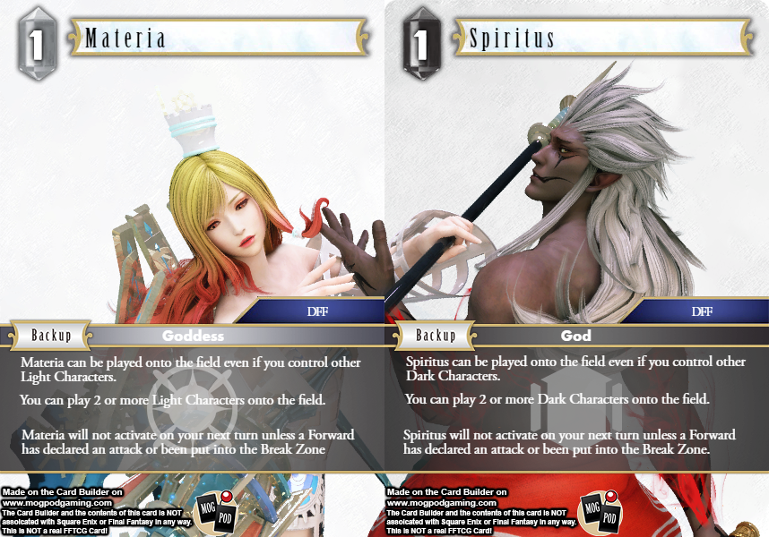 MogPodGaming's tweet photo. Made another joint art now we have both Salaheem Sentinels, here's also my old spiritus and materia as a bonus. https://t.co/aaIIN3cK8H