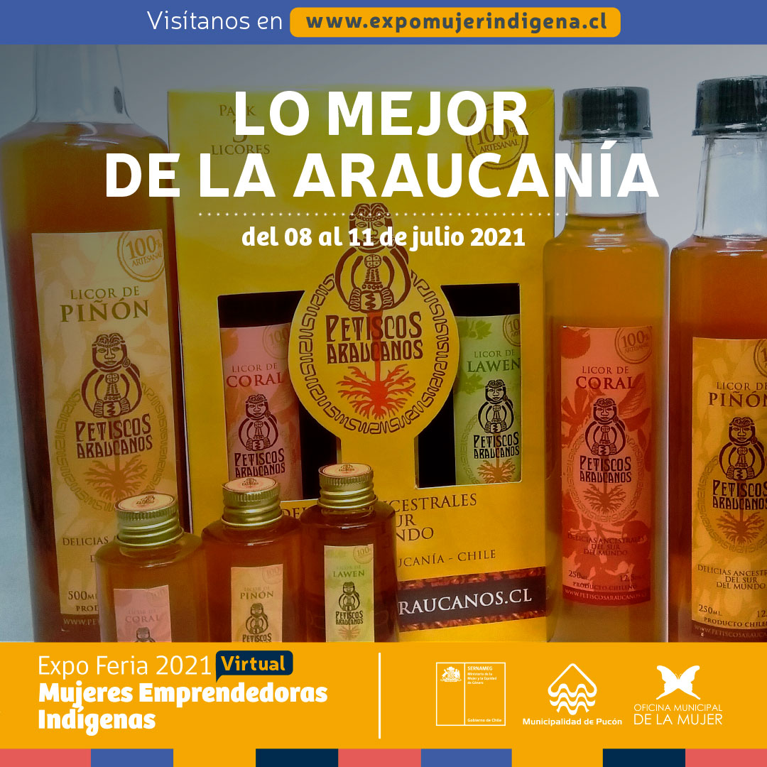 📣Expo Feria Virtual 2021 Mujeres Emprendedoras Indígenas hasta mañana domingo 11 de julio. Visite la página web expomujerindigena.cl y adquiera productos con historia y sabiduría mapuche.