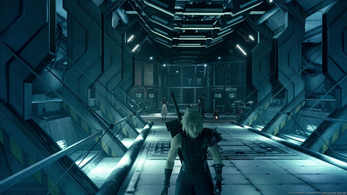 whendrayana's tweet image. poor Cloud, the party unaware of his PTSD #ff7_inter