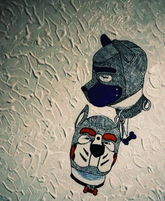 Artworkz by Alpha's handler. Awrooo ???

#pupplay #petplay #puppyplay #kink #fetish #bdsm #art #humanpup