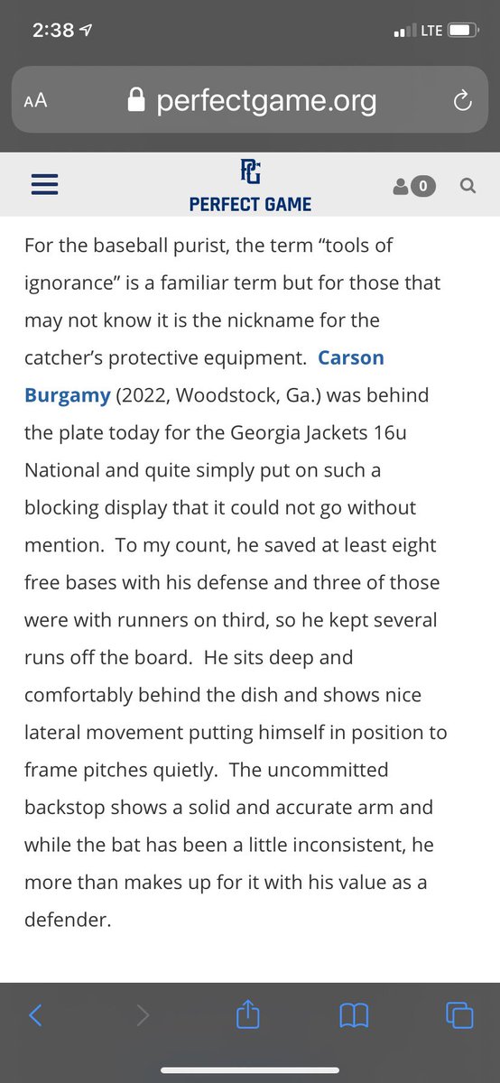 BurgamyCarson's tweet photo. Huge thanks to @PerfectGameUSA for the write up! 

-

@WoffordBaseball @GWUBaseball @CSUCougarsBSB @ButlerUBaseball @MercerBaseball @UNABaseball @WinthropRecruit https://t.co/saWv6rDOWe