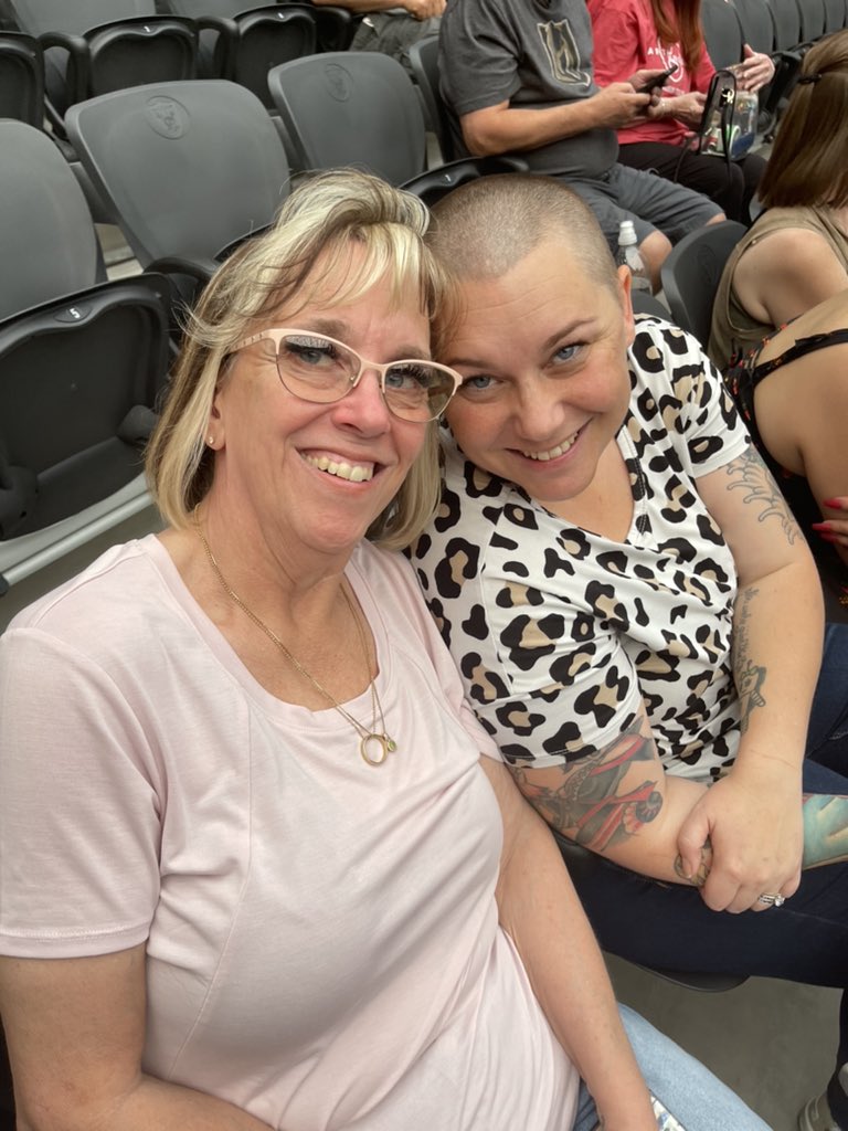 At 7 years old - my mom took me to see <a href="/garthbrooks/">Garth Brooks</a> for my first concert ever. Today 30 years later, mama and I are here <a href="/AllegiantStadm/">Allegiant Stadium</a> to see him again.