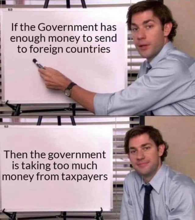 Foreign aid is tribute.