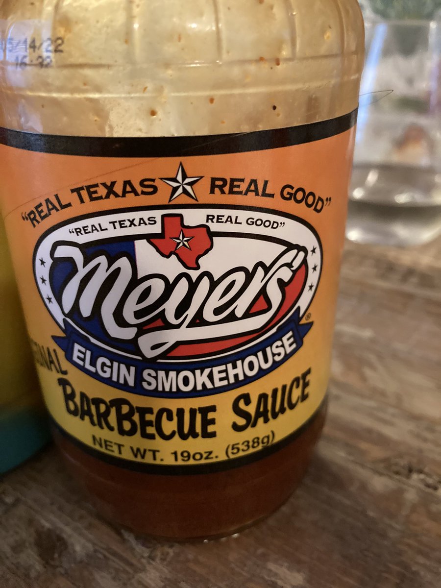 <a href="/cuetopia/">Meyer's Sausage</a> dang….this is some great sauce!!! How did I know about this???? #bbqsauce