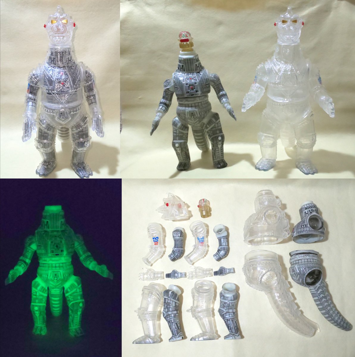 特価】 メカゴジラII メカゴジラII 450 内部メカ 450 面取れ 電子頭脳