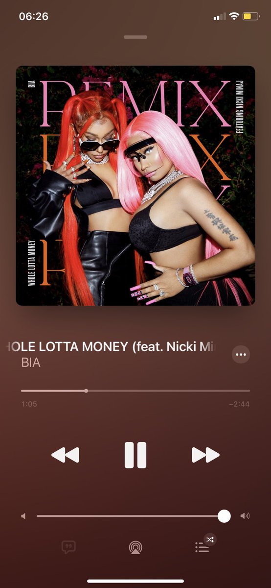 #wholelottamoneyremix #NickiDay #WHOLELOTTAMONEY 
OUT NOW !!! 🦄🦄🦄🦄🦄
Y’all killed that shit 🤪
<a href="/NICKIMINAJ/">Nicki Minaj</a> <a href="/BIABIA/">BIA</a>