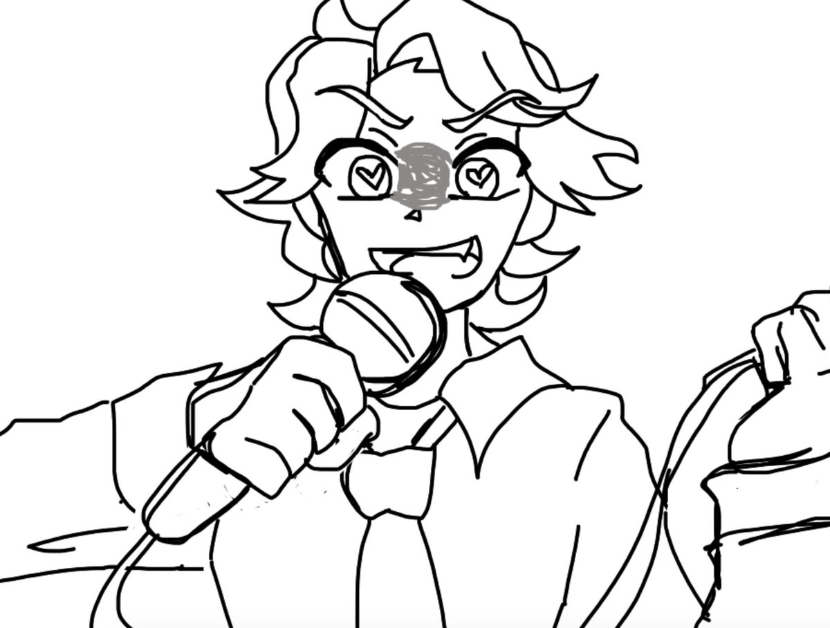 WIP of my doodle of senpai from FNF :)

also HII THIS IS ME USING THIS TO LET Y'ALL KNOW THAT I'M ALIVE <3

#FNF #senpai #commissionopen #FNFsenpai