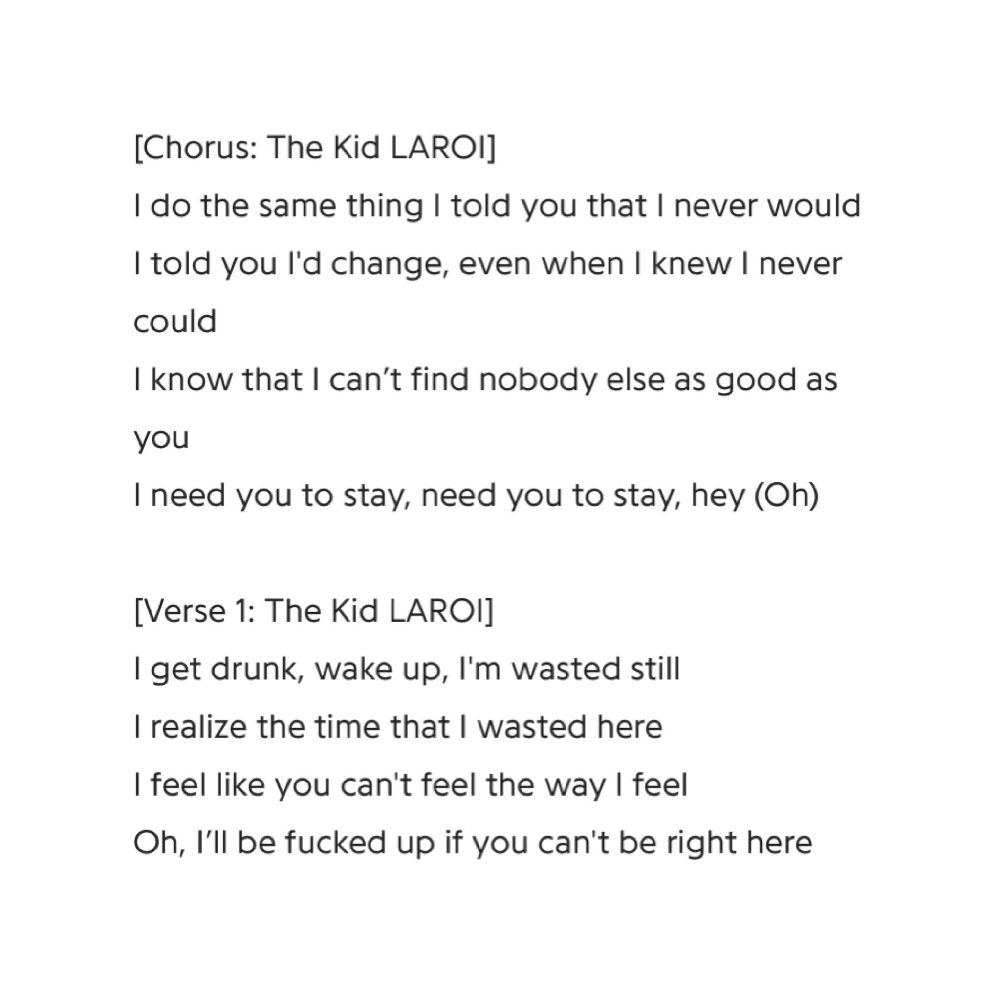 STAY (with Justin Bieber) - song and lyrics by The Kid LAROI