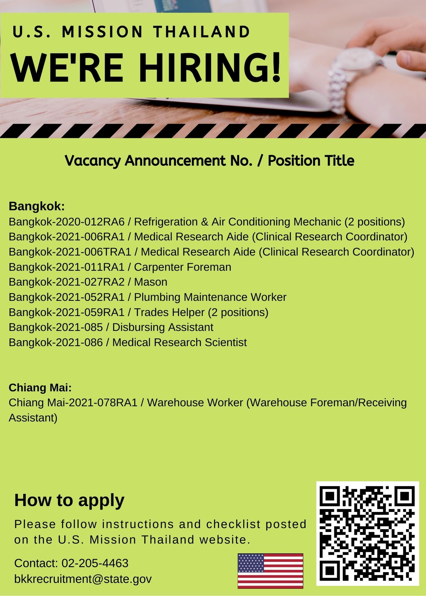 U.S. Embassy Bangkok on Twitter 