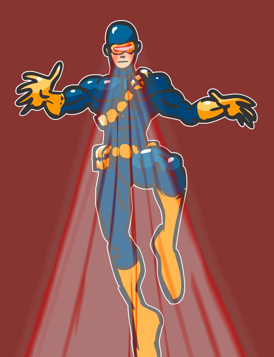 ComicalDanny's tweet image. felt like doing a little doodle of cyclops! This ones looking pretty rough, lol :)