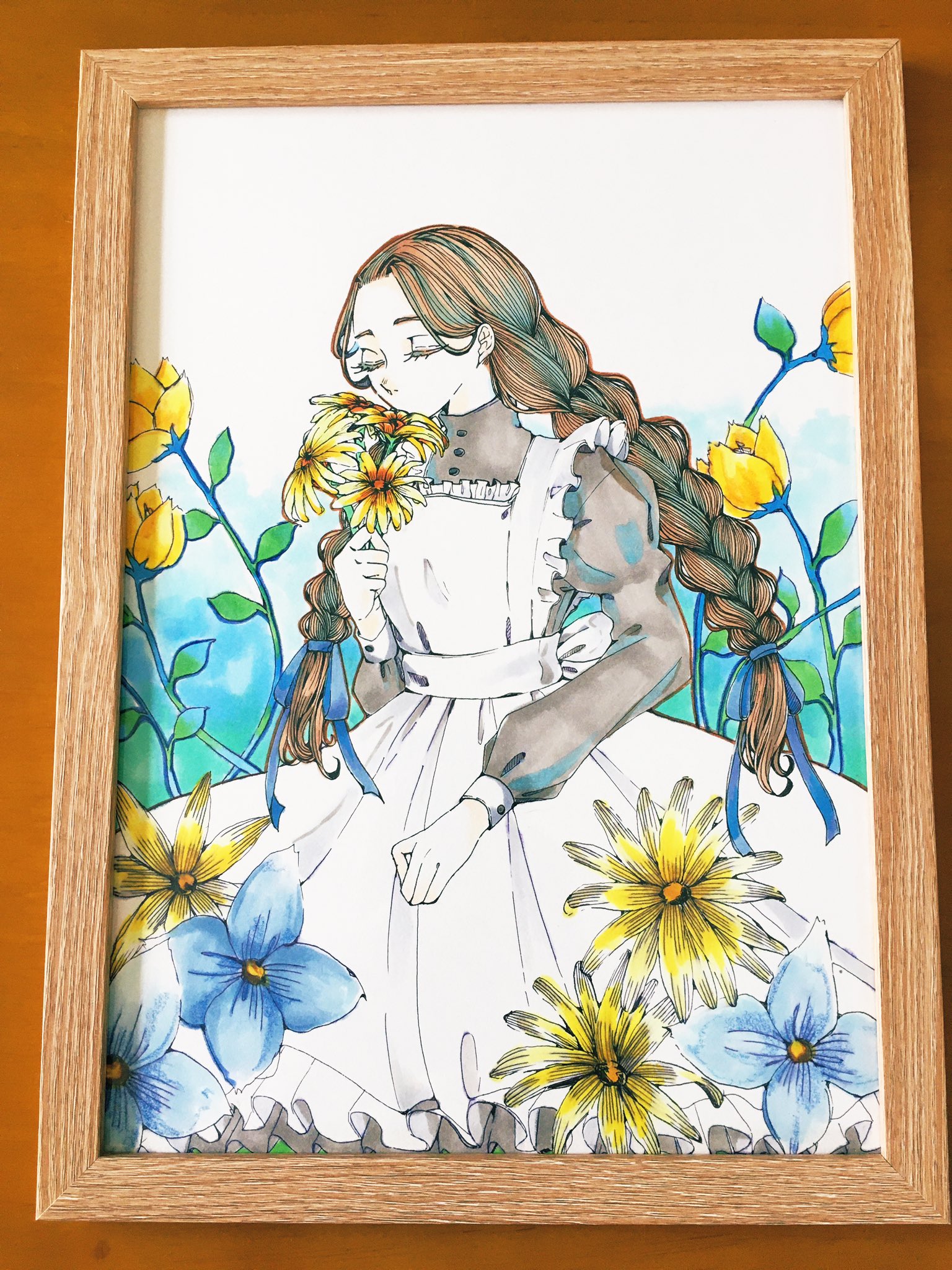 キミドリ おはようございます ギャラリーiyn様企画和風 メイドと洋風メイド展 7 23 8 3 に参加致します メイン作品1点 サイズ 小作品3点 はがきサイズ ドローイング3点です コピック 色鉛筆で描いてます よろしくお願いします 和風メイド