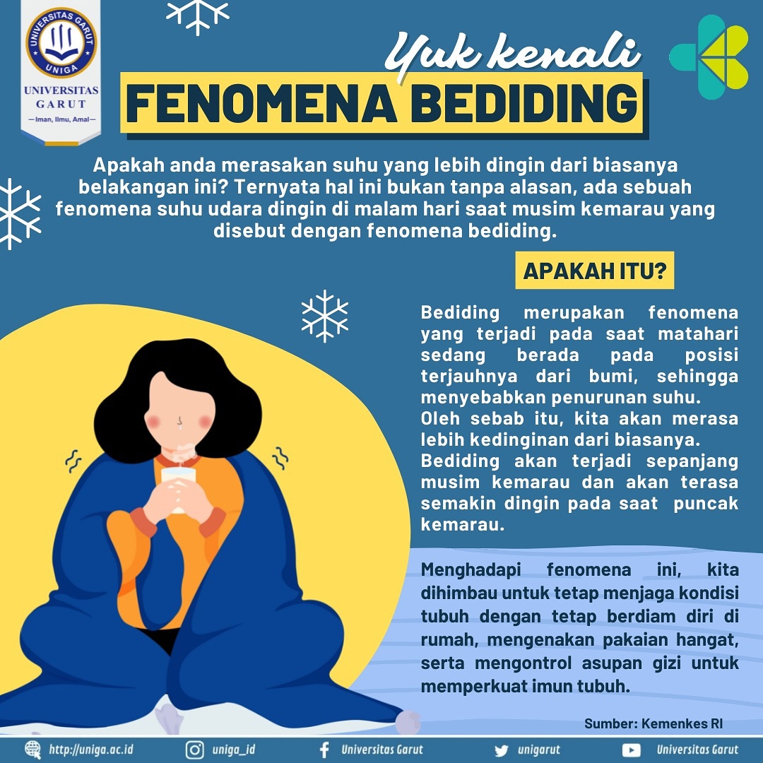 uniga_id's tweet image. Ternyata ini sebabnya suhu jadi lebih dingin belakangan ini🥶 Tetap jaga kesehatan dan perkuat imun tubuh ya teman-teman.

#bediding #fenomenabediding