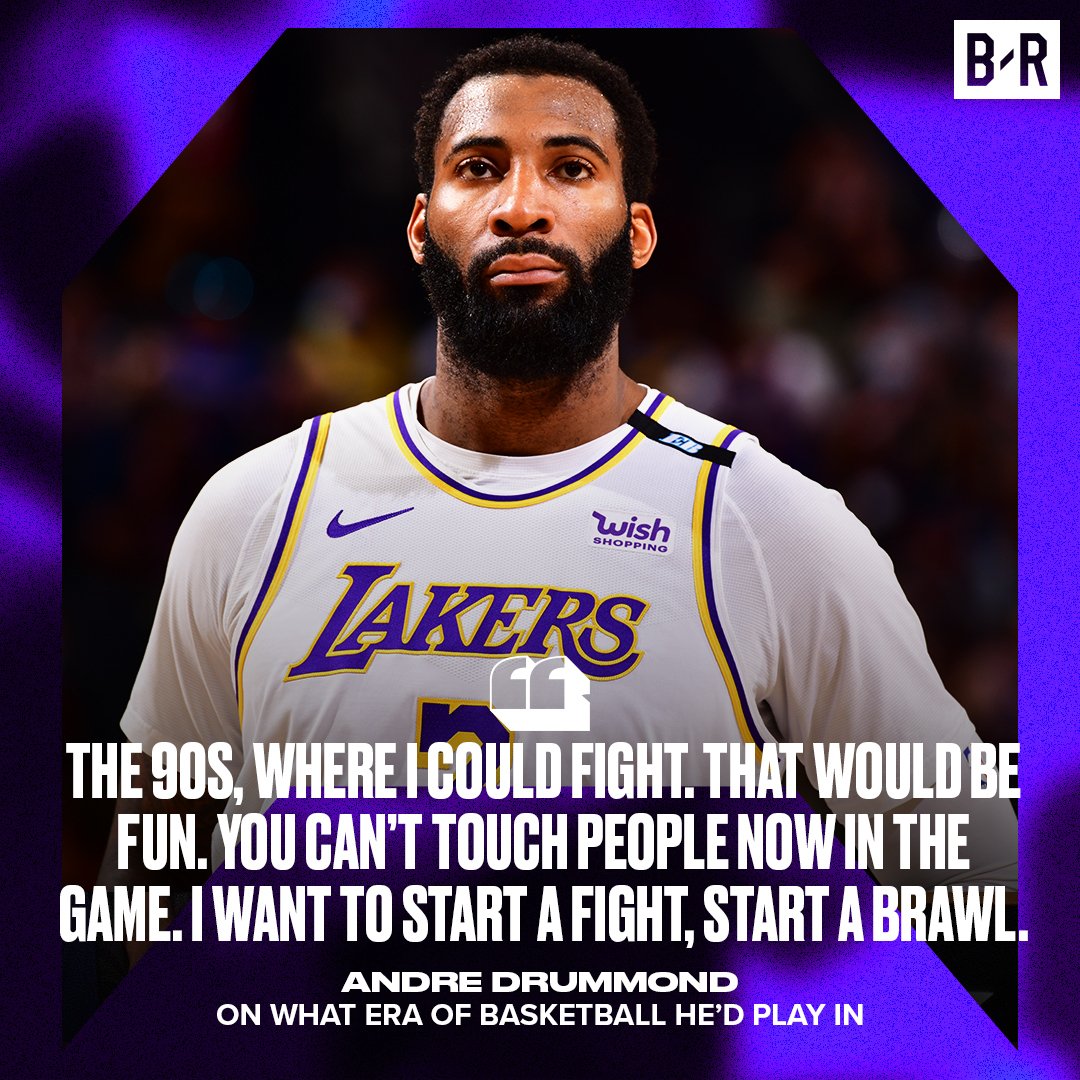 BleacherReport's tweet photo. Drummond wishes he could go back to the 90s 😂 https://t.co/PNYsAOagPs