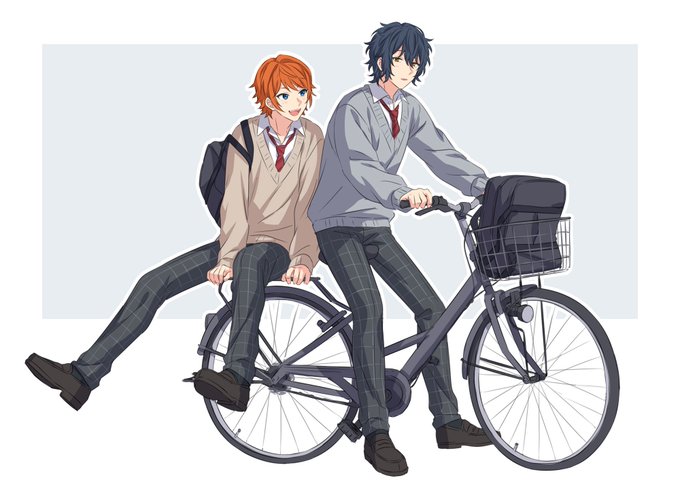 「2人の男性 自転車」のTwitter画像/イラスト(人気順)