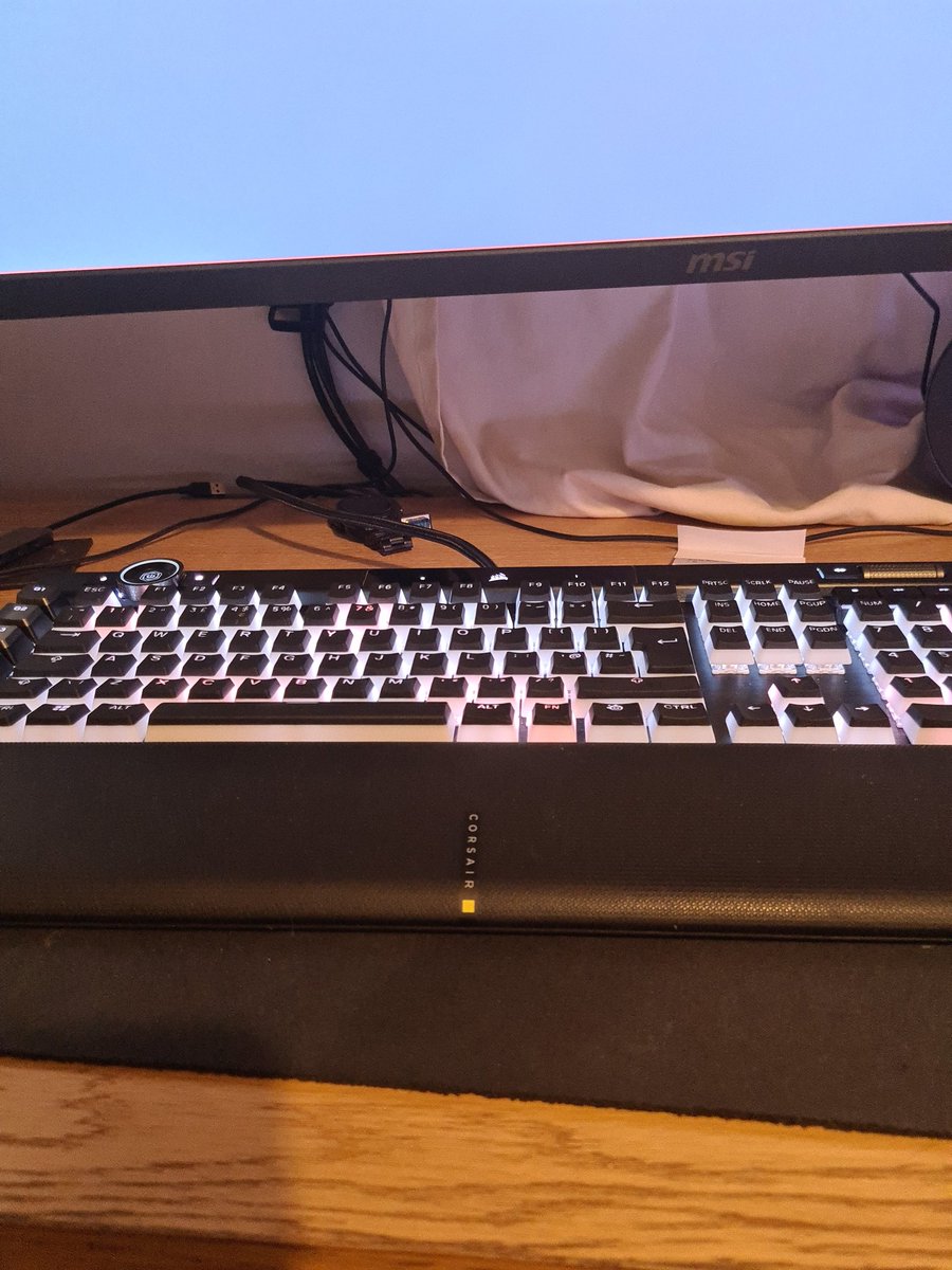 WesleyTalbott's tweet photo. @SteelSeries They fit nicely on my k100 😂 https://t.co/ksudIvCSNl
