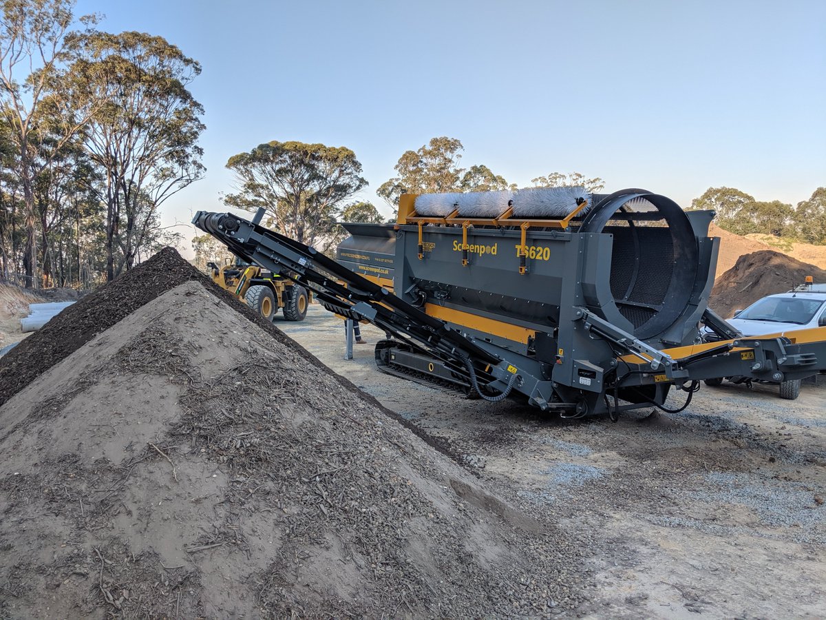 Screenpod TS620 Trommel Screen available now for sale or dry hire, ex VIC dept, aprox 450hrs. The TS620 is compact, efficient &amp; has been designed for maximum productivity and superior screening efficiency. precisionscreen.com.au/screenpod-ts62…