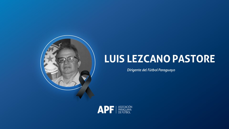 APFOficial's tweet photo. Con gran pesar, lamentamos la partida del Dr. Luis Lezcano Pastore, un gran hombre de fútbol y con una destacada labor en la Comisión del Estatuto del Jugador de la APF.

A sus familiares, amigos y la gran familia del Club Rubio Ñu, nuestras más sentidas condolencias. https://t.co/jD4c6UuZKO