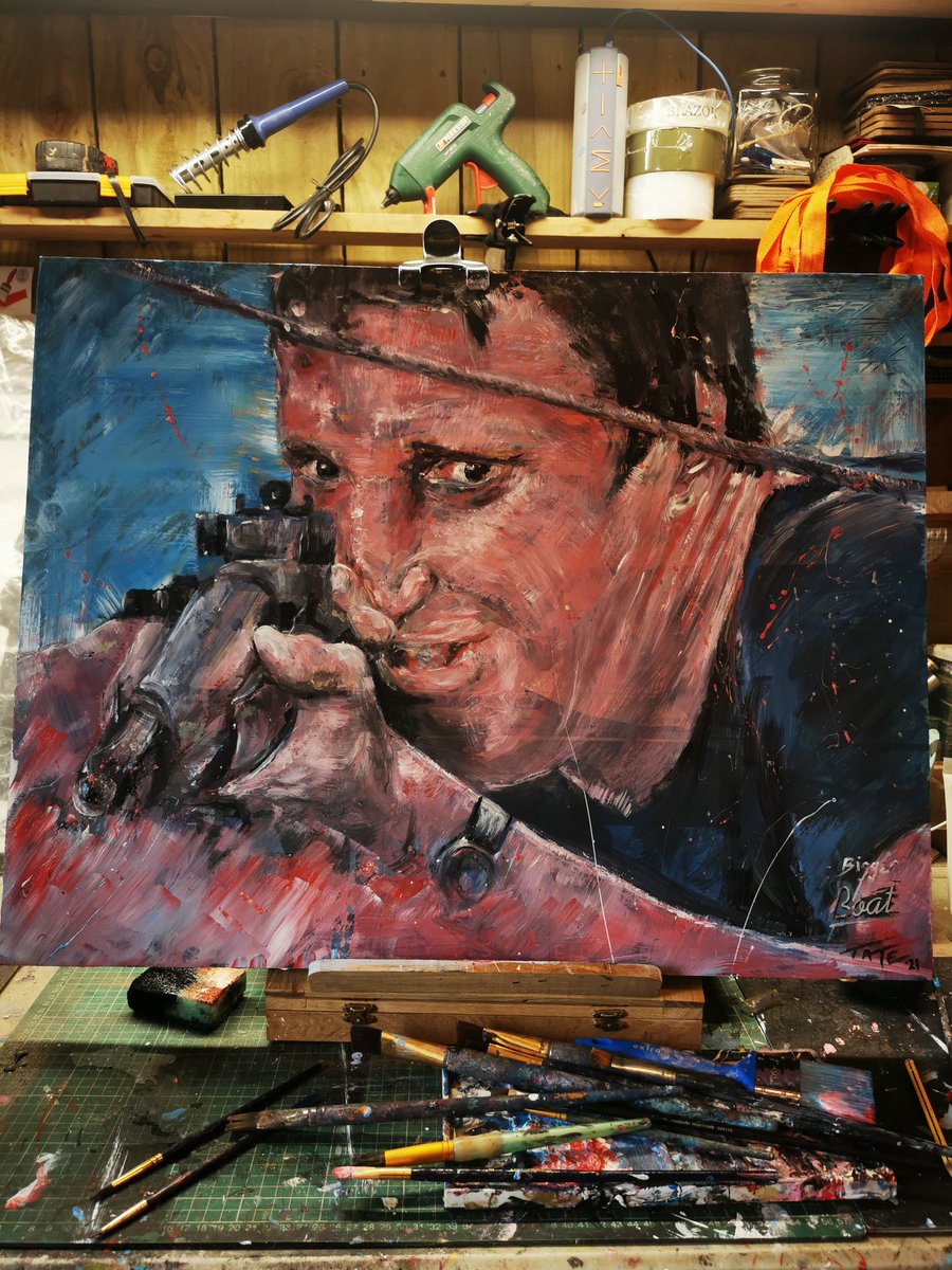 A recently finished acrylic painting of mine. For Sale too 😊👍#royscheider #smileyousonofabitch #fantasyart #FanArtFriday #stevenspielberg #peterbenchley #richarddreyfuss #robertshaw #MurrayHamilton #biggerboat #carlgottleib #startravellerart #fanaticalaboutfilm 
<a href="/thedailyjaws/">The Daily Jaws</a>