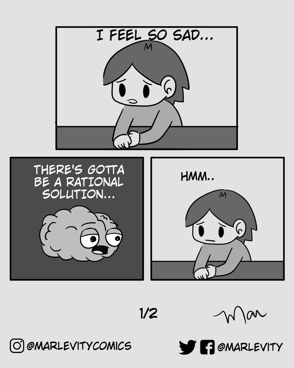 marlevity's tweet photo. Listen to your guts!

#food #sad #heart #brain #stomach #hungry #comic #comics #webcomic #webcomics #tirinhas #tiras #humor #funny #sliceoflife #comicstyle #funnycomics #comicstrips #comicstrip #fun #comical #dailycomic #funny #webtoons #dailycomics #funnycomic #sliceoflife https://t.co/iFbXbFGoST