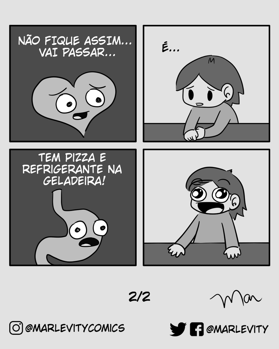 marlevity's tweet photo. Listen to your guts!

#food #sad #heart #brain #stomach #hungry #comic #comics #webcomic #webcomics #tirinhas #tiras #humor #funny #sliceoflife #comicstyle #funnycomics #comicstrips #comicstrip #fun #comical #dailycomic #funny #webtoons #dailycomics #funnycomic #sliceoflife https://t.co/iFbXbFGoST