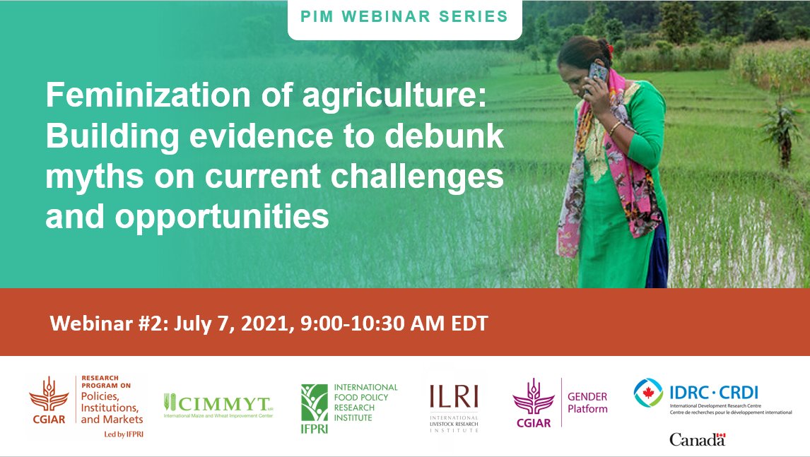 Missed our 2nd #webinar on #Feminization of #Agriculture yesterday? Full recording, slides &amp; podcast here: bit.ly/FemofAg2 

<a href="/ambler_kate/">Kate Ambler</a> @Bjvca @ElsLecoutere <a href="/alegalie/">alessandra galie</a> <a href="/Ruth_Meinzen_D/">Ruth Meinzen-Dick</a> <a href="/r_pyburn/">Rhiannon Pyburn</a> <a href="/SylvanRH/">Sylvan Herskowitz</a> <a href="/IDRC_CRDI/">IDRC | CRDI</a> <a href="/CIMMYT/">CIMMYT</a> <a href="/IFPRI/">IFPRI</a> <a href="/ILRI/">ILRI.org</a> <a href="/CGIARgender/">CGIAR GENDER</a> 
<a href="/CGIAR/">CGIAR</a> #oneCGIAR