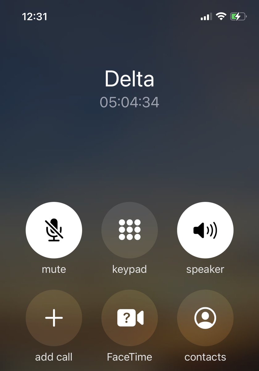 SAMeddin's tweet photo. @Delta is this what you mean by a hold time of “less than 2 hours”. Unreal. Please have someone call me tomorrow about a flight change your website won’t let me make. Good riddance and good night! https://t.co/TSTx60LLOv