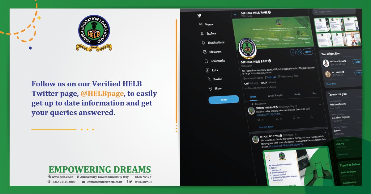 OFFICIAL HELB PAGE on Twitter: 