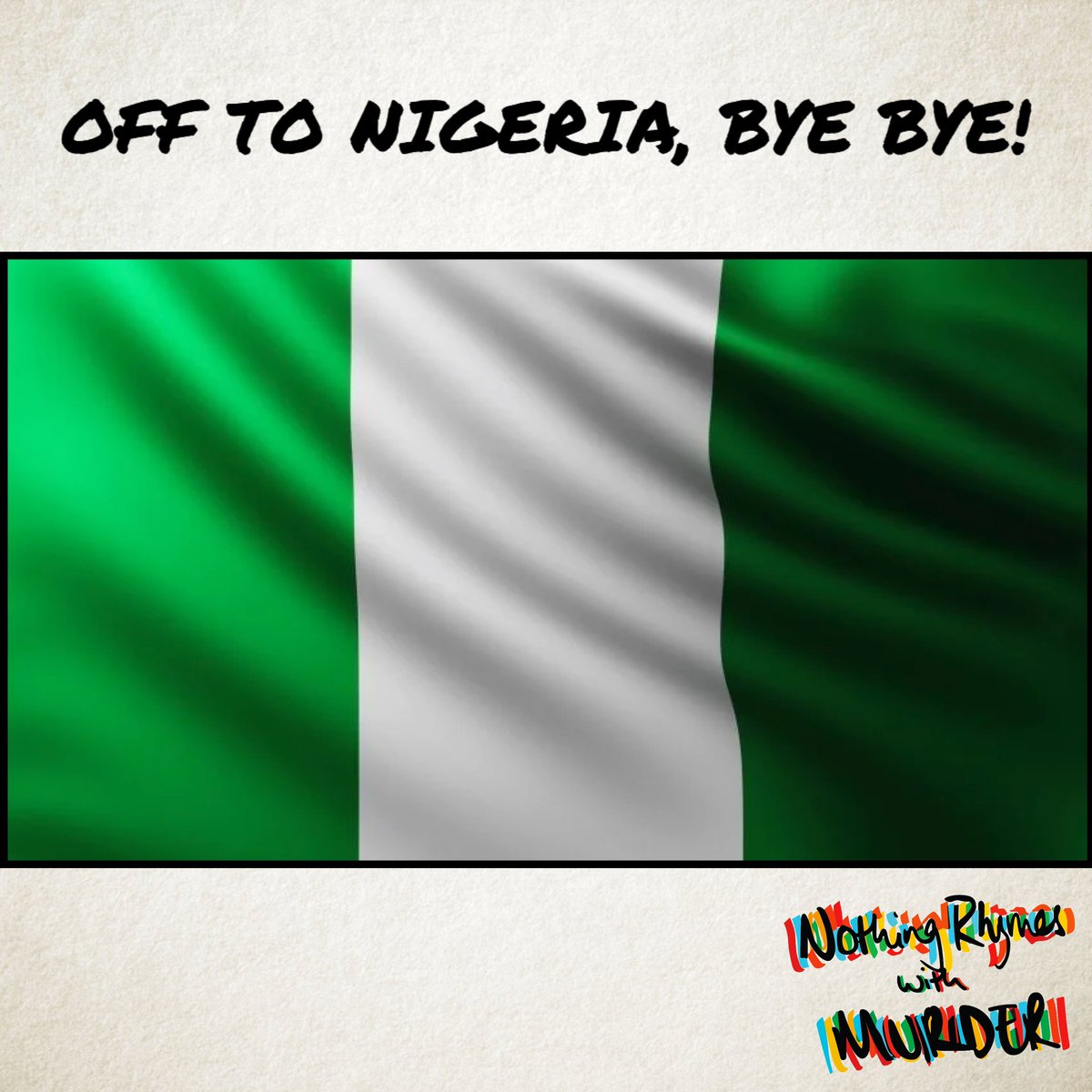 EPISODE 75 RECORDED - off to NIGERIA! ✈️🇳🇬🔪
.
.
.
.
.
.
#comingsoon

#nothingrhymeswithmurder #exceptherder #andalsogirder #brackies #murderpaturders #nigeria #ladypodsquad #pwlt #nrwm #truecrime #travel #podcast #truecrimepodcast