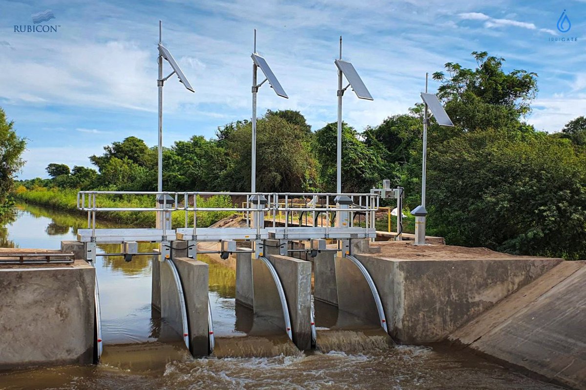 RubiconWater's tweet photo. Our first #irrigation #modernisation project in Argentina is now in full flight, #automating the supply of water for @SomosLedesma, one of the leading #agro-industrial companies in #Argentina. Ledesma can now control #flows with high levels of #efficiency. @Irrigatesrl https://t.co/xwy2k6OBxe