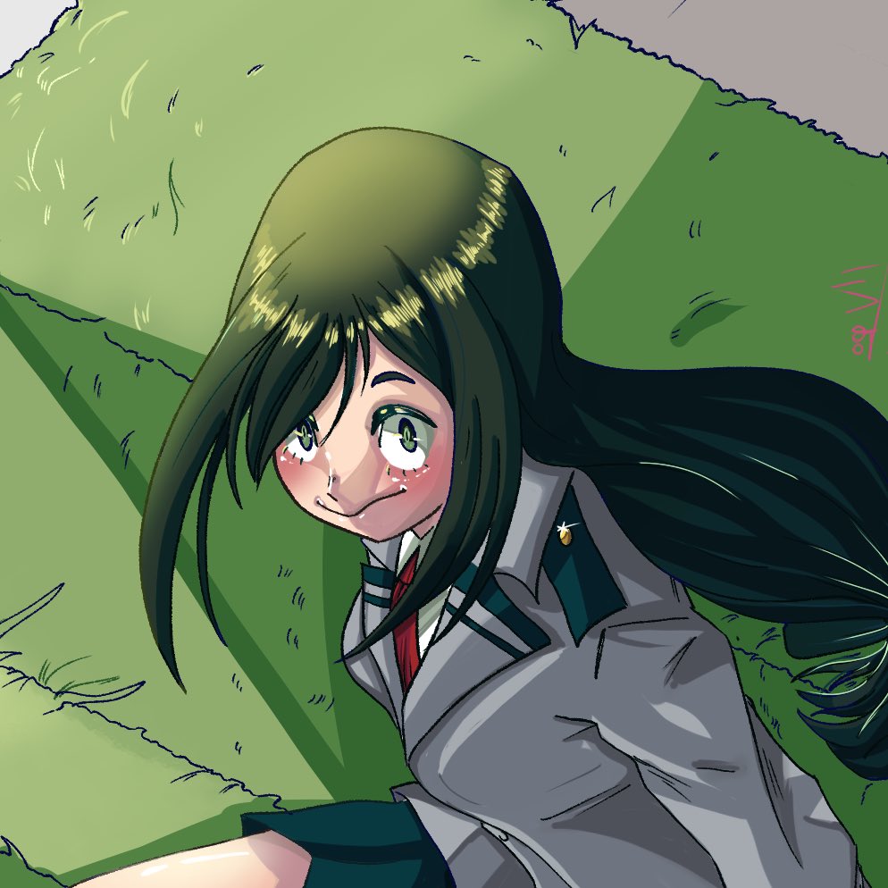 SeleneArts's tweet photo. Hi little heroes! Here I’m with an other fan art, this time an illustration about my little girls 
Hana Hanabi and Aokaesu Sukume with Ochaco Uraraka Tsuyu Asui. I have tried to create an interaction amount them so... I hope you enjoy!
#BokuNoHeroAcademia #mha #Ochakouraraka https://t.co/iikOD1jId5