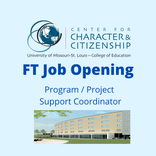 Provide on-site admin &amp; systems support to one of the leading character education centers in the nation. Work directly with the center's Co-Director, Marvin W Berkowitz, PhD. For info/application: erecruit.umsystem.edu/psp/tamext/STL…