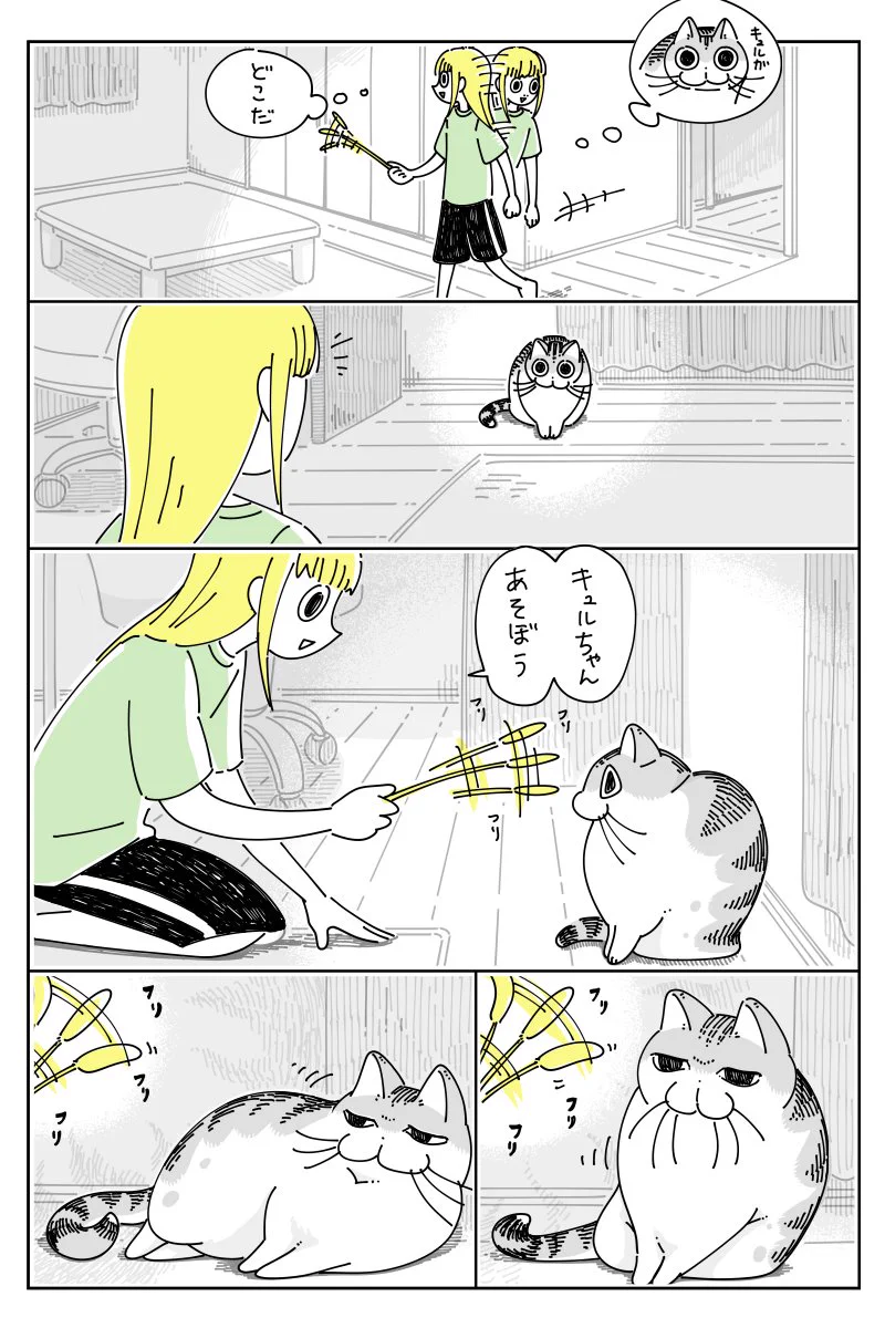 遊ぶ気はないけど離す気もない？可愛さがあふれる猫漫画が話題に！