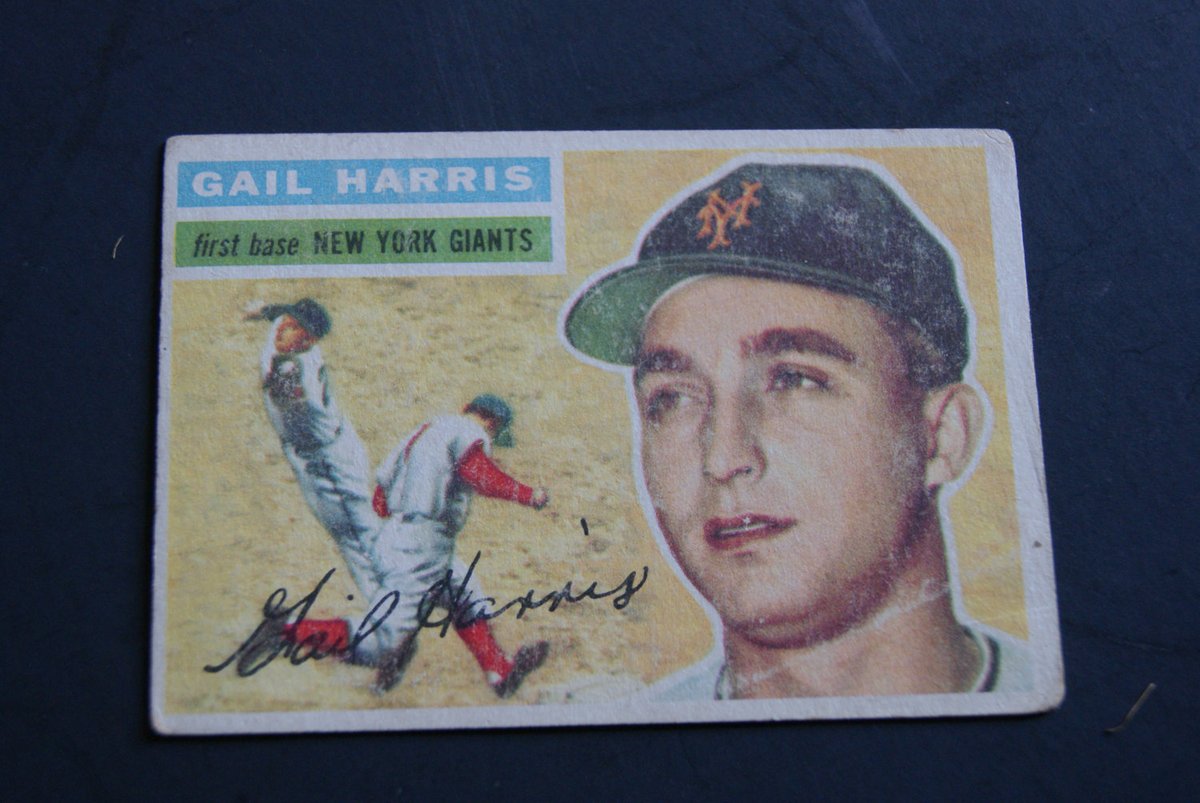 Wisdom_Lane's tweet image. 1956 Gail Harris TOPPS Baseball Card Number 91 New York Giants First Baseman tuppu.net/bb0203f8 #Etsy #WisdomLane #Number91