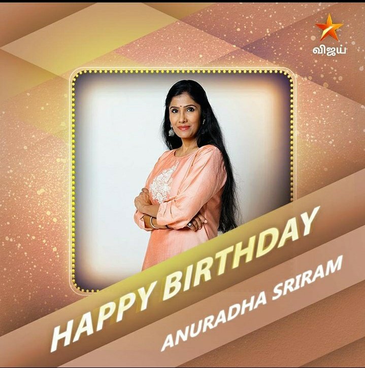 Happy birthday to our Anuradha Sriram mam. One of our favourite singer, entertainer and beautiful judge 