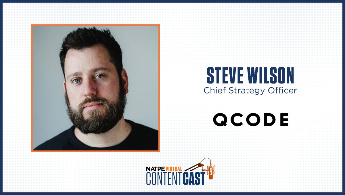 NATPE's tweet photo. Join #SteveWilson, Chief Strategy Officer @QCODEmedia, at our FREE virtual conference, #ContentCast on 7/14. He'll discuss the "Two Way Street" of how to maximize #content migrating to/from #TV &amp; #Podcasting. 🎙️Register NOW - https://t.co/OQMYQDQYLj  #NATPE #NATPEVirtual https://t.co/HVO788yPuS