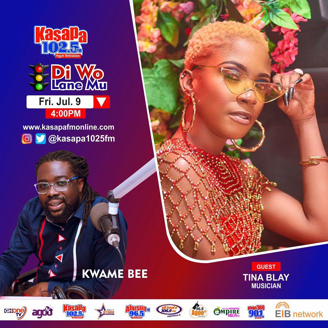 talenthuntlive's tweet photo. Stay tuned today for an amazing interview with our Songstress @tinaa_blay on okay fm today At 10 am sharp. You definitely don’t want to miss this.
.
.
.
#RYSENSHYNE 
 #SarkOnHammerTime

 #PokuaseInterchange https://t.co/GjHOg94GVm