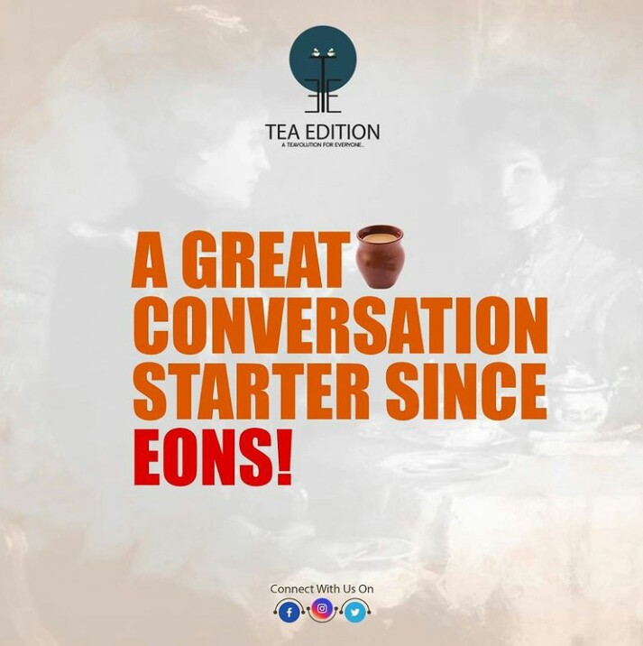 Anvisfoods's tweet photo. Tea is indeed a great conversation starter for aeons! Prove us wrong (we bet you can't!).
#KulladTea #teaedition #flavouredtea #kullad #tea #teaflavor #teaaddict #teacafe #cafe #cafefranchise #teabrand #kulhadkichai #chai #Chailovers #coffee #CoffeeLover #coffeeshop https://t.co/m1d82Uyxyl