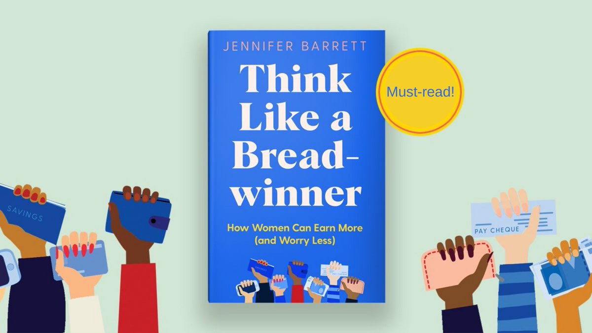 PanMacmillanSA's tweet photo. An inspiring and practical guide for women who are looking to earn more and worry less. 
Listen to @JBarrettNYC on the #HowtoMoney podcast talking about #ThinkLikeaBreadwinner, how women can transform their careers and gain a money-making mindset: https://t.co/CRIuWRbb7i https://t.co/MZ8zKWk4le