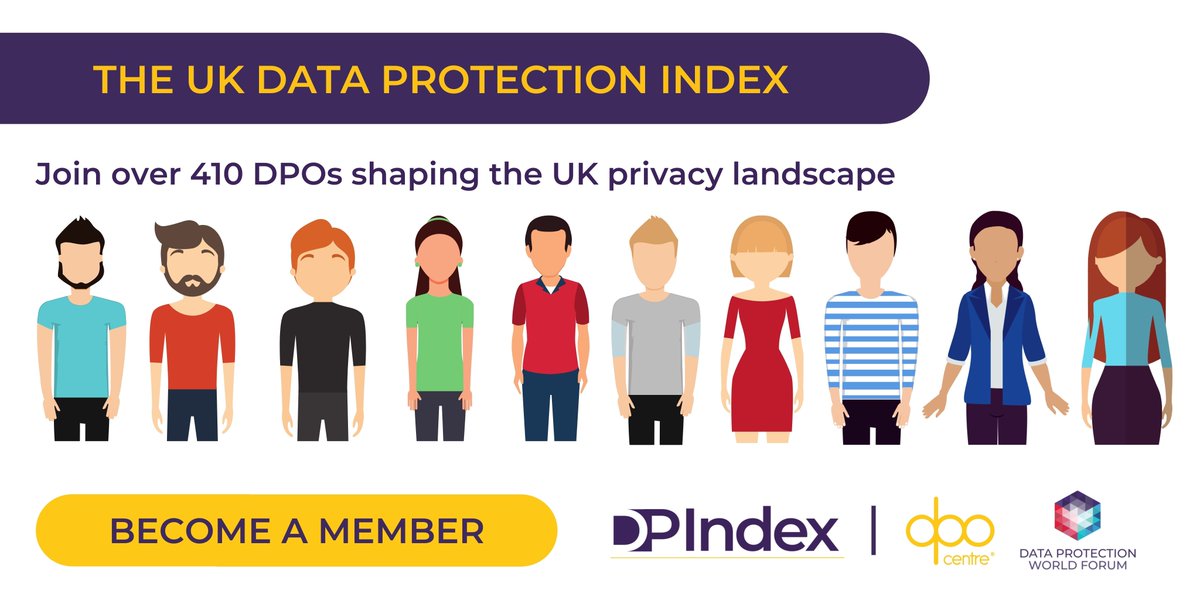 RISK_events's tweet photo. We now have over 410 DPOs taking part in the DP Index.
If you're a privacy professional with an opinion on US-UK data transfers, priorities for DPOs, Brexit, data retention and more - sign up to take part today!
https://t.co/AVNnnLKo6G
#dpindex #dpocentre https://t.co/sxIiykg6zs