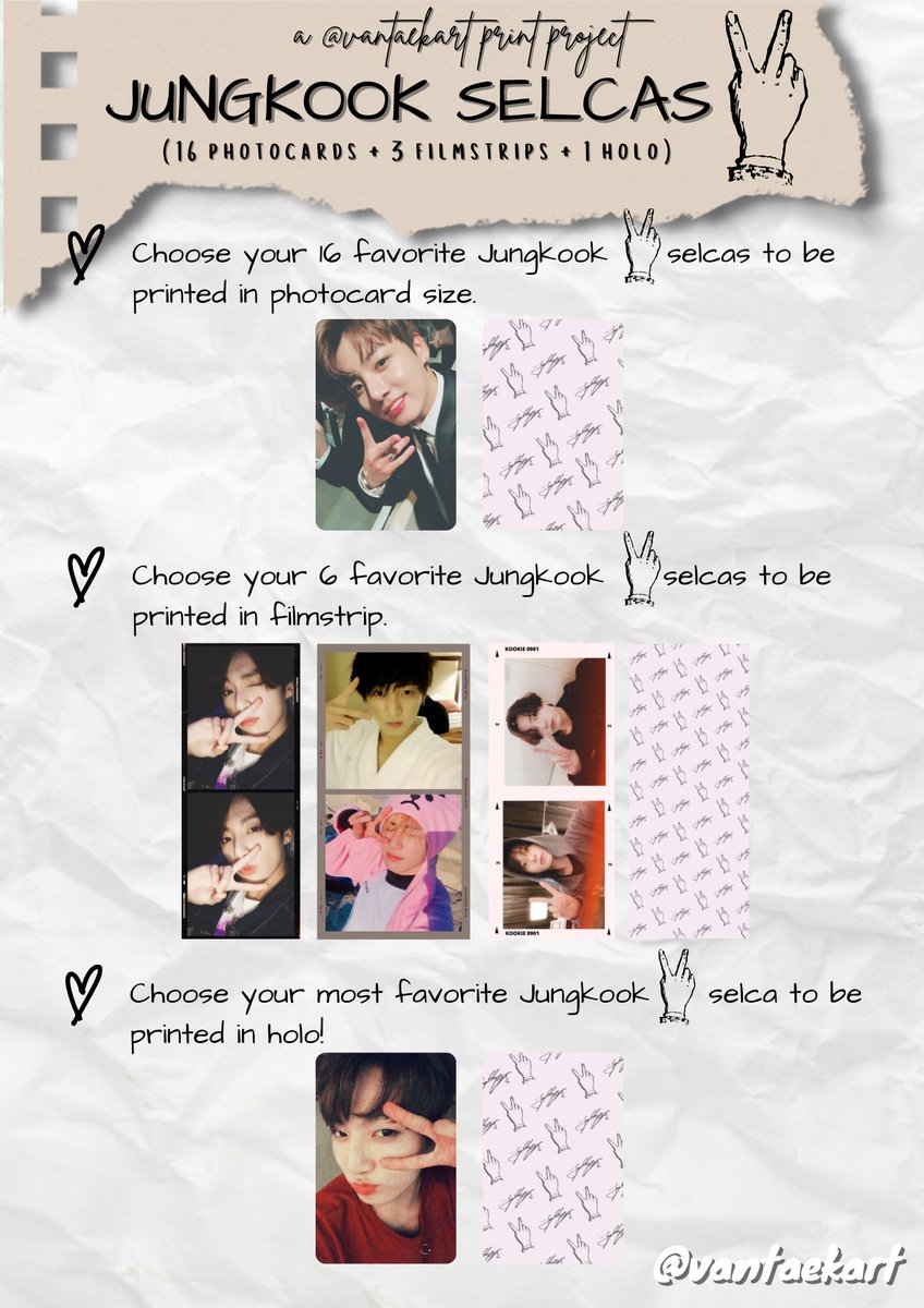 vantaekart's tweet photo. hi! ♡ interest check i guess???? 🥺🙆‍♀️

— price range: php 150-160 (haven't finalized it yet) 🤧

wts lfb ic ph jungkook selca set 😋 https://t.co/PFyYD643Ht