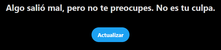 informaticapau's tweet photo. Creo que Twitter tiene uno de los mejores mensajes para errores 5xx. https://t.co/iEpq4plaBX