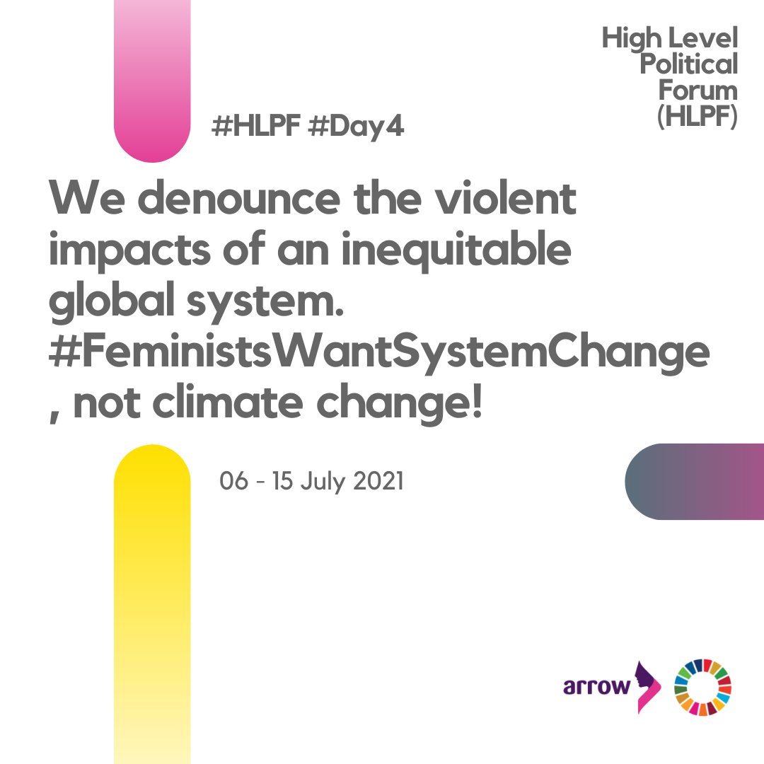 What are your commitments to  #ActForClimateJusticeNow ? 🌳

Gender inequality becomes even more stark as fossil fuel projects harm communities &amp; ecosystems. Women bear the brunt of the impacts of #climatecrisis.  ♀️

#EndFossilFuelsNow
#FeministsWantSystemChange #HLPF2021