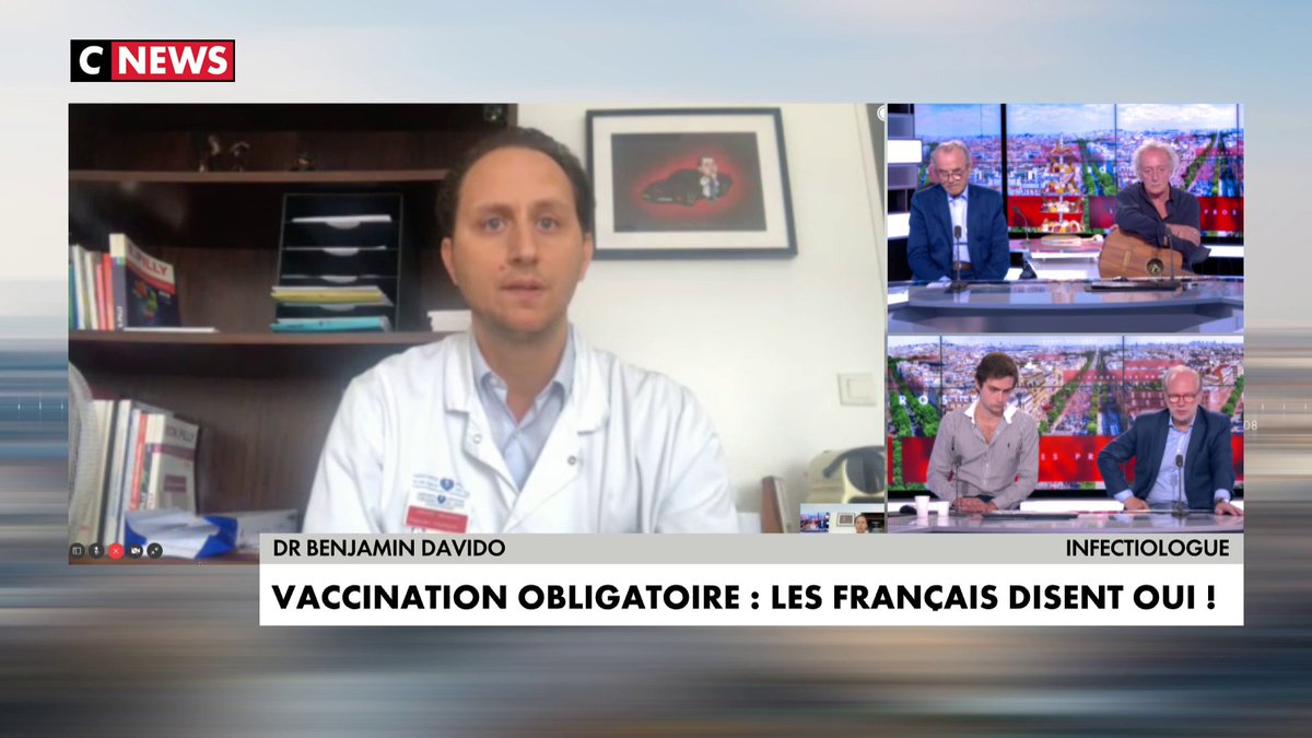 cnews on twitter dr benjamin davido essaie de convaincre ivan rioufol de se faire vacciner aujourd hui on n a aucune preuve d effet indesirable decouvert a plus de trois mois du debut de