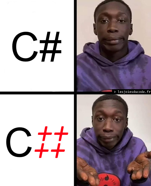 lesjoiesducode's tweet image. Nous sachons. 👀 lesjoiesducode.fr/c-plus-plus-pl… #lesjoiesducode #csharp #cplusplusplusplus