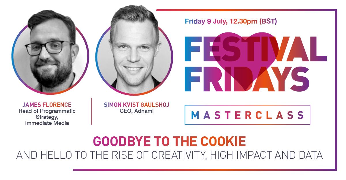 Today is the day! Join our #ceo, Simon Kvist Gaulshøj, and <a href="/immediate_media/">Immediate</a>'s, James Florence, at 12:30pm BST as they discuss the importance of #creativity in #advertising and how to leverage #highimpact #digital formats 🎉💥

Register at the link below!
eventbrite.co.uk/e/festival-fri…