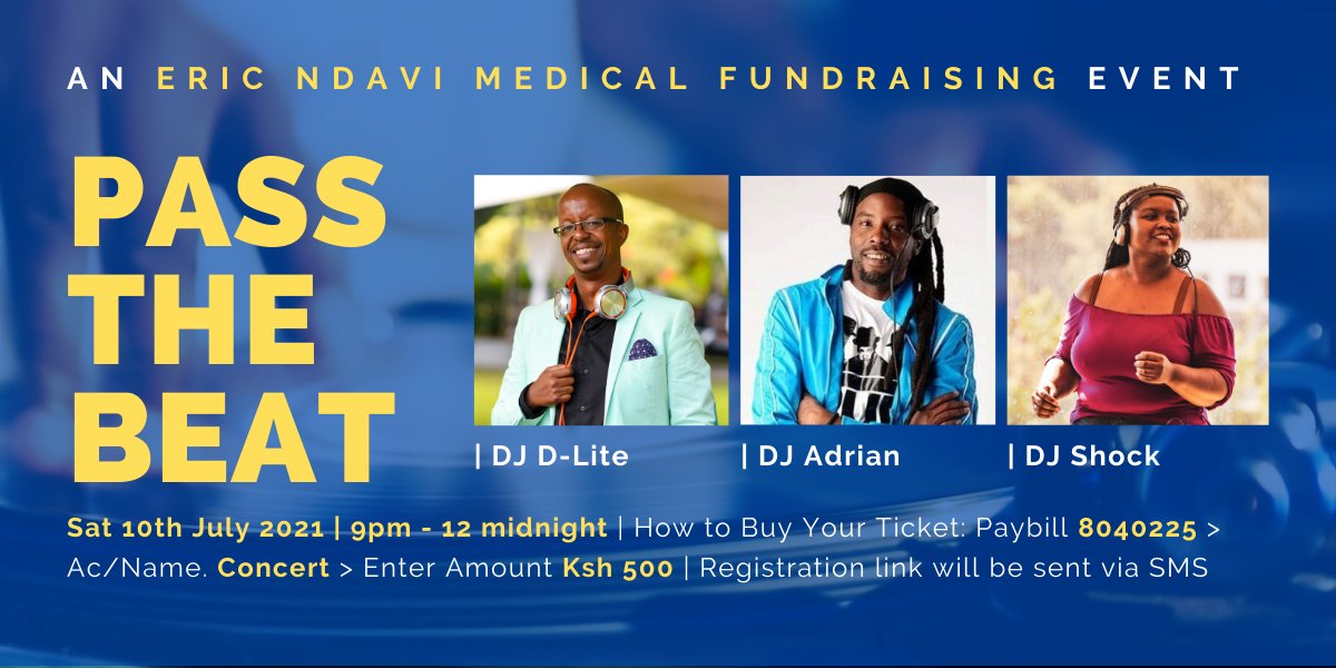 Now, Eric has embarked on the biggest campaign of his life. His campaign to fight cancer. Ero needs your help. #ChangiaEro #HEro #BeAHero4Ero #EricNdavi #EricNdaviMedicalFund <a href="/ericndavi/">Eric Ndavi</a>  <a href="/DeejayADRIAN/">Adrian 🇰🇪 Washika</a> <a href="/davidmuriithi/">Creative Industry Ambassador</a> <a href="/djshockafrica/">Dj Shock Africa</a>