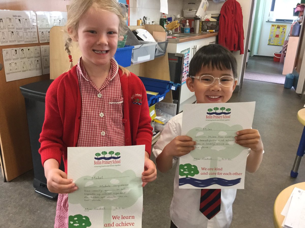 BollinPrimRH's tweet photo. Well done to Mabel and Miles for receiving a certificate in assembly this morning 🥰🤗 https://t.co/NtGou8WIgX